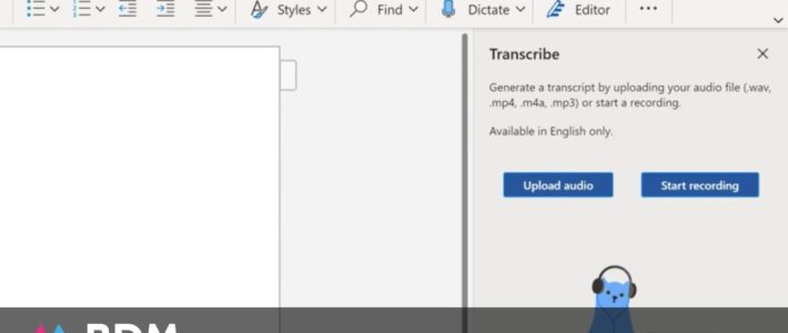 Microsoft va vous permettre de retranscrire automatiquement vos fichiers audio avec Transcribe