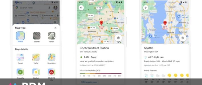 Google Maps lance plein de nouveautés : Live View, éco-itinéraires, qualité de l’air, météo…