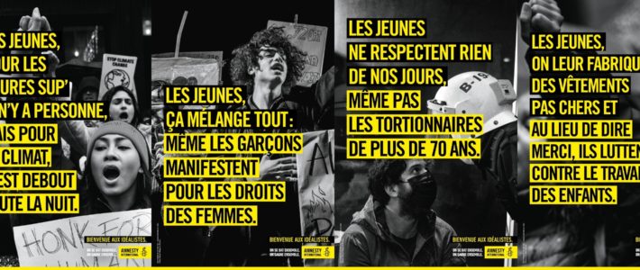 Amnesty International célèbre la jeunesse française