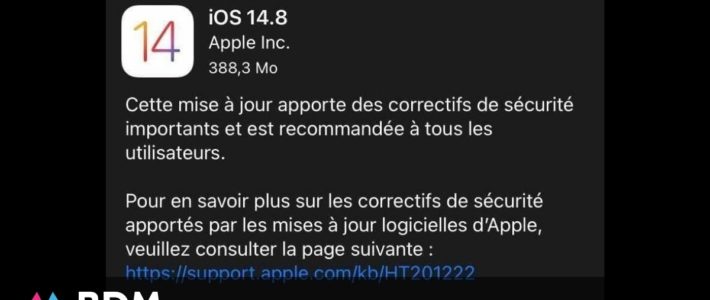 iPhone : la mise à jour 14.8 corrige une faille de sécurité importante