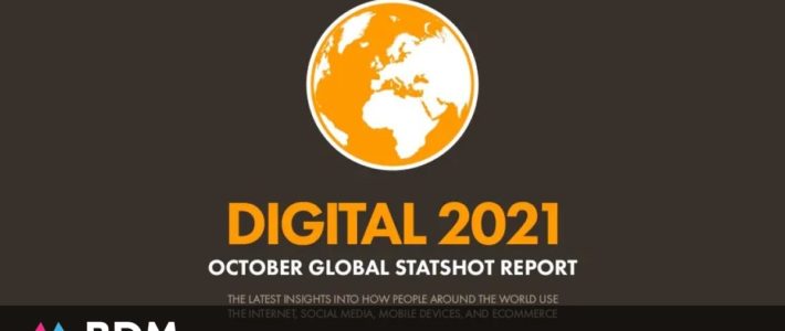 Les chiffres clés d’Internet et des réseaux sociaux dans le monde en octobre 2021