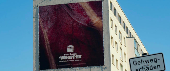 Burger King dupe les carnivores avec des affiches en trompe-l’oeil